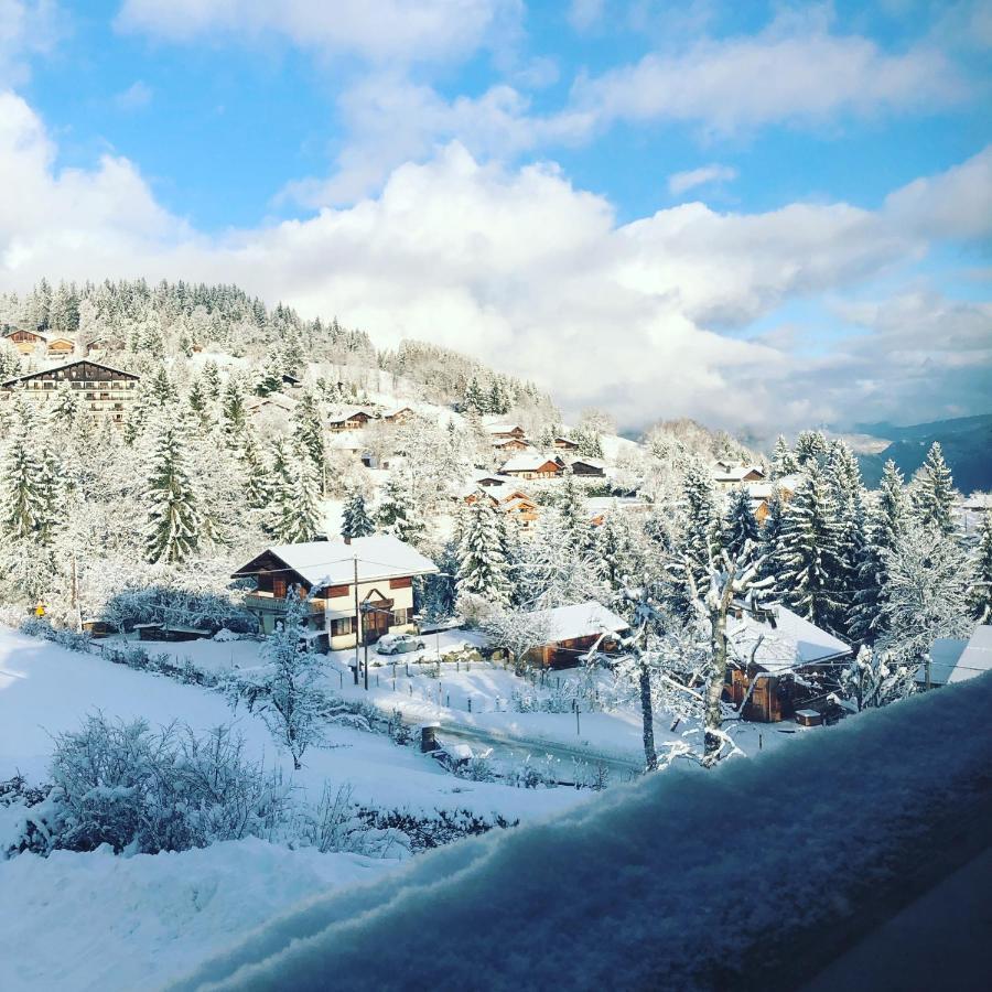 Aparthotel Le Floralp Combloux Exterior foto
